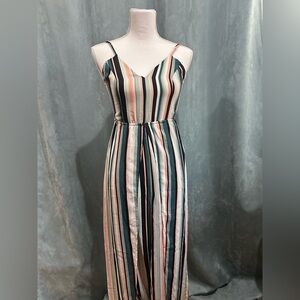 Charlotte Russe Multicolor Striped romper